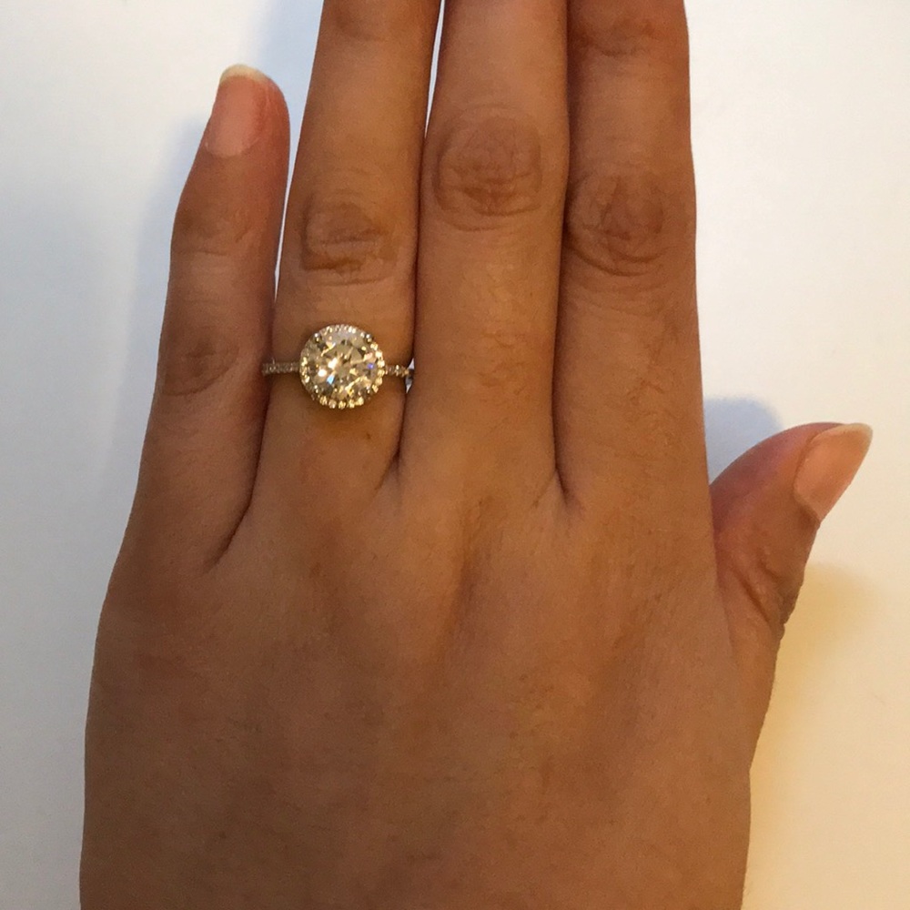 stunning 925 silver engagement ring